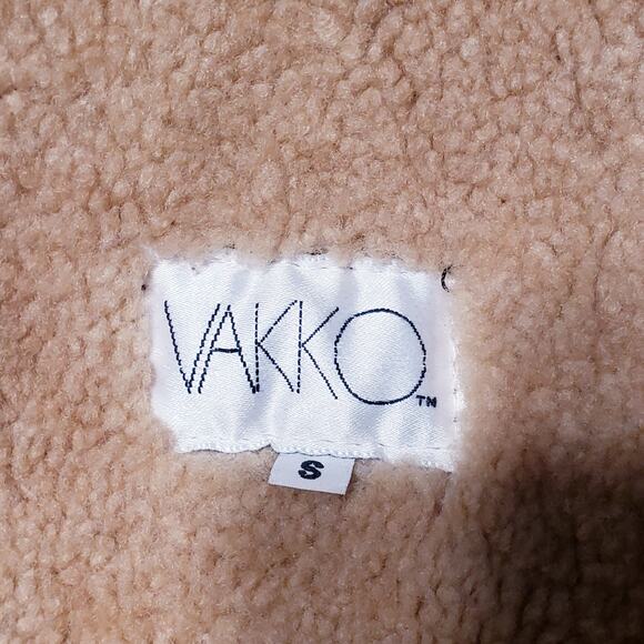 Vintage 80s Vakko Shearling Suede Coat Brown Hipster Coat Jacket Made In Romania - Picture 8 of 9